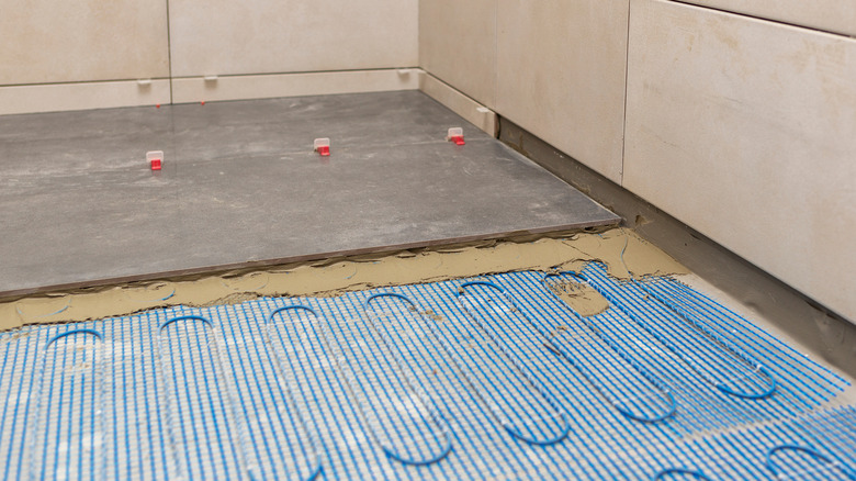 installing tile on heated floors