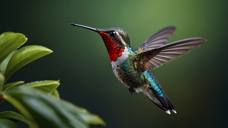 close up of hummingbird