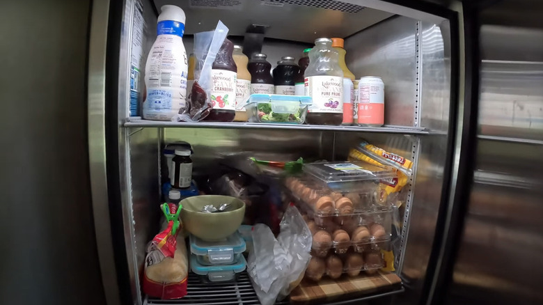 Commercial fridge in home