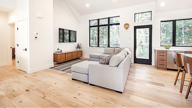 wood floors throughout home