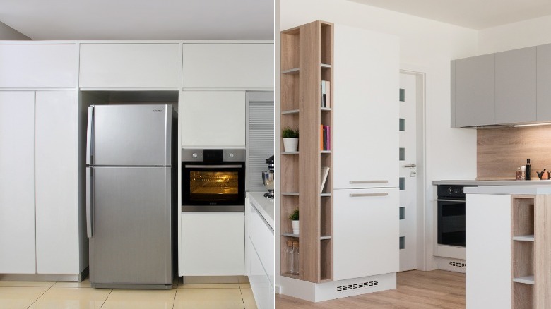freestanding versus built-in fridge