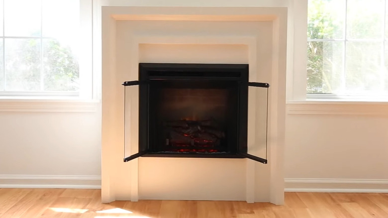 A DIY electric fireplace