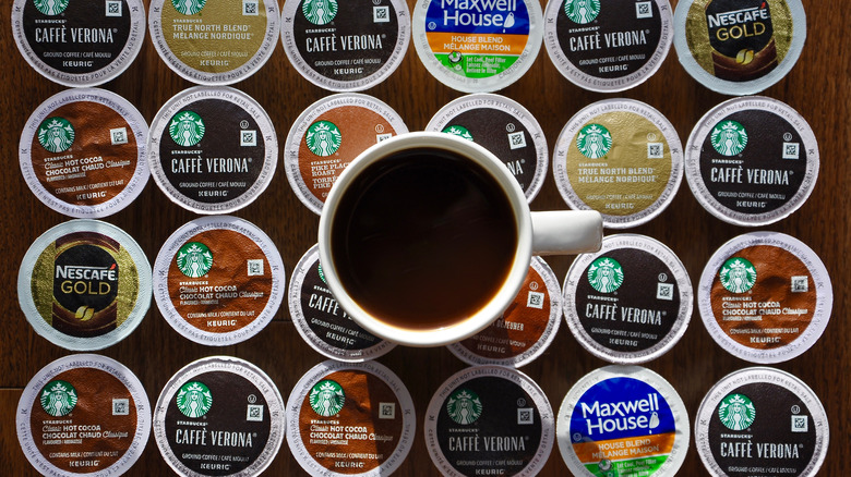 k-cups and coffee