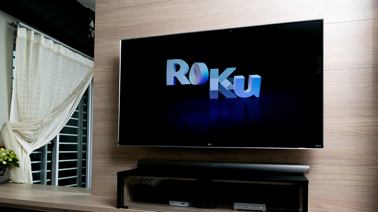 Roku image on TV screen