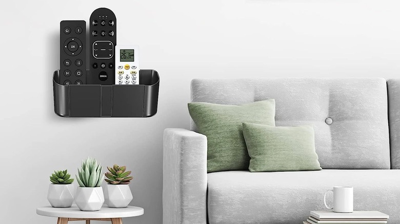 wall mounted remote holder