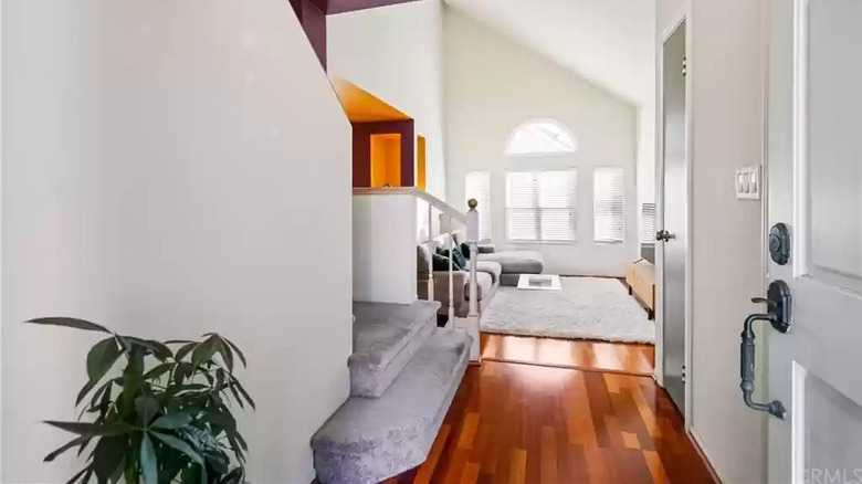 foyer with high ceilings 