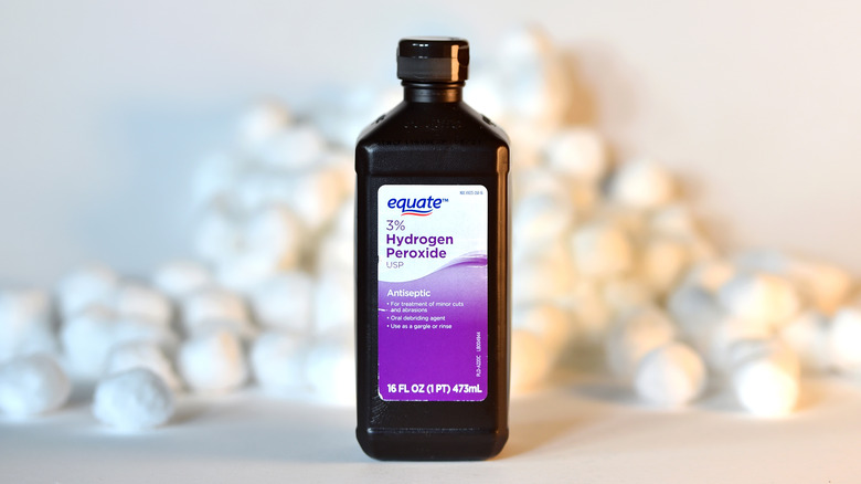 bottle of 3% hydrogen peroxide