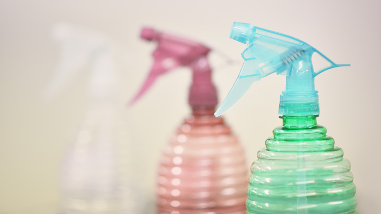 spray bottles