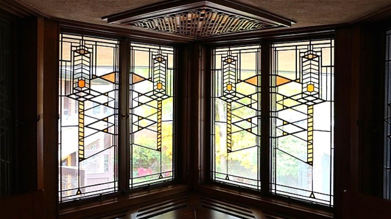 Prairie windows inside Robin House