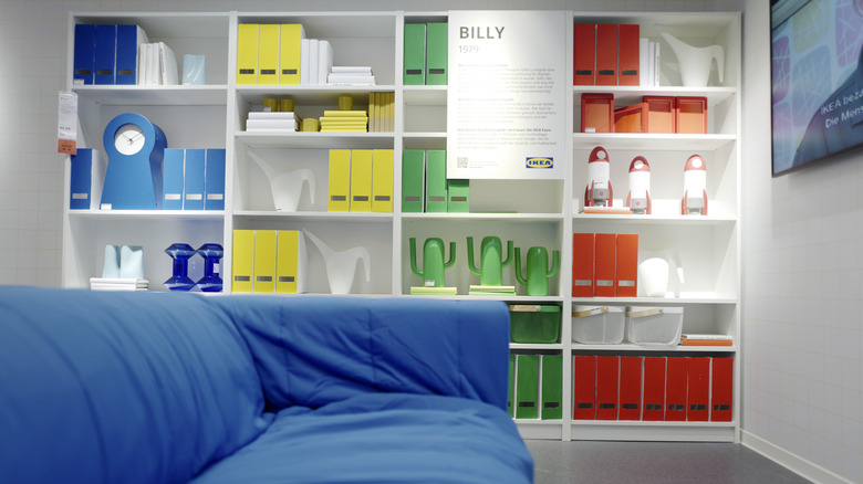 BILLY bookcase in an IKEA store