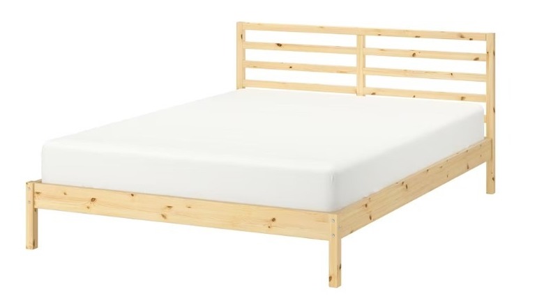 Pine TARVA bed from IKEA