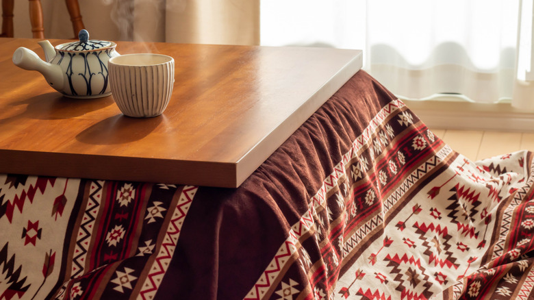 Tea on a kotatsu