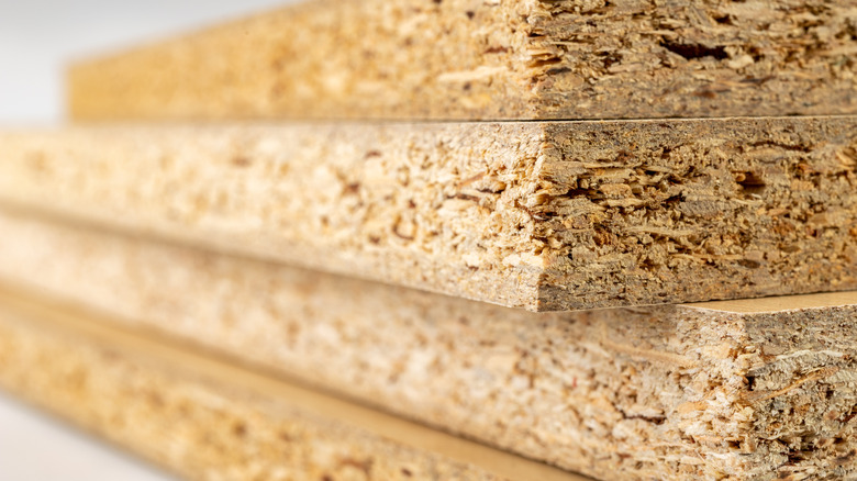 particleboard kitchen cabinet material