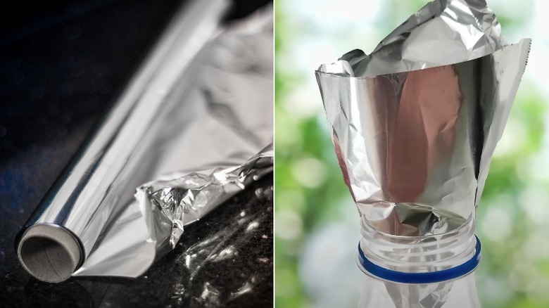 Foil roll and foil funnel