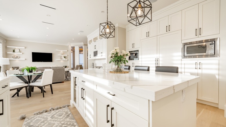 All-white kitchen