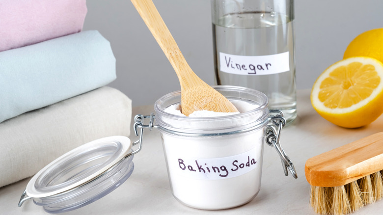 Stain-remover solutions like baking soda