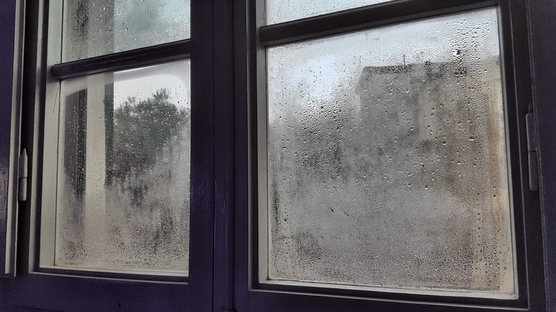 Condensation on inside of windows