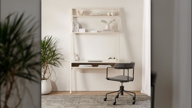 White ladder desk