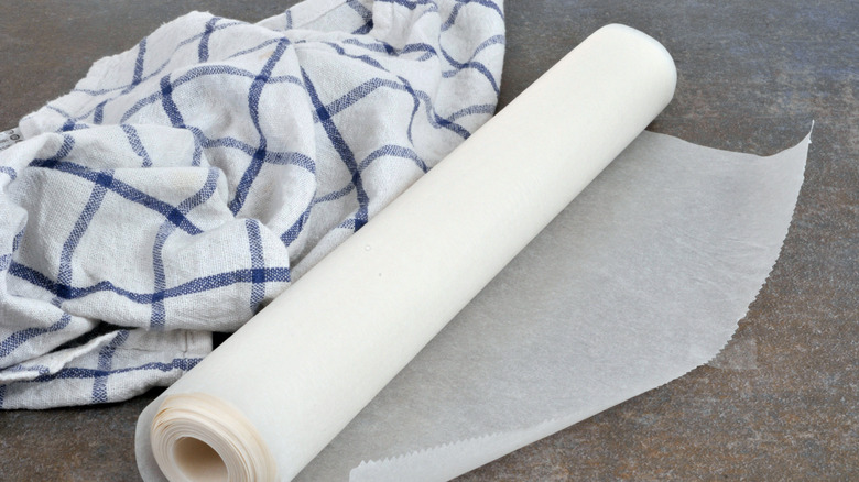 Wax paper roll with towel