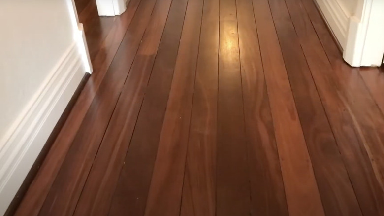 red jarrah hardwood hallway