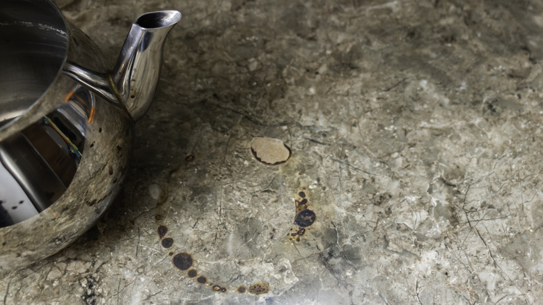 Laminate countertop suffering heat damage