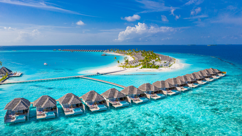 Luxury over-water resorts