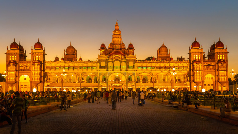 Mysore Palace at night