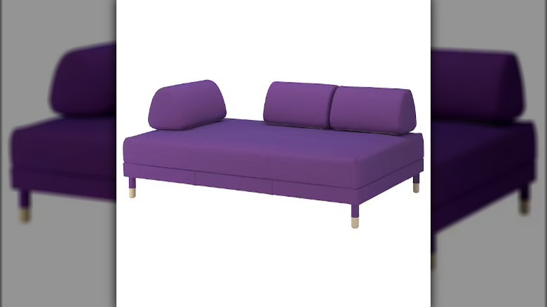 Purple sleeper bed