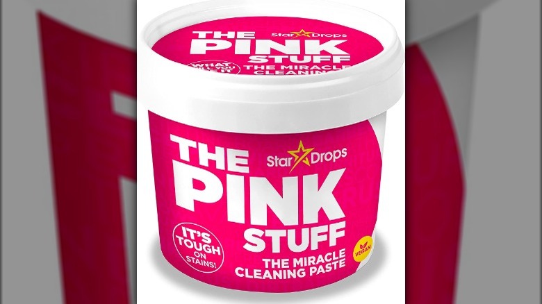 Tub of Pink Stuff paste