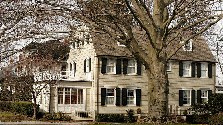 exterior of  Amityville horror house