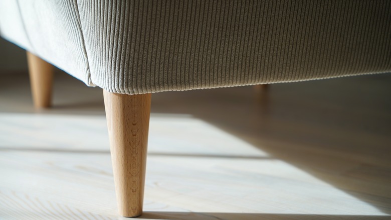 Wooden sofa leg