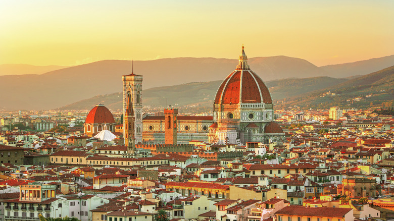 panoramic view of Florence church