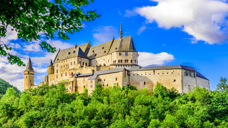 Vianden Castle blue skies