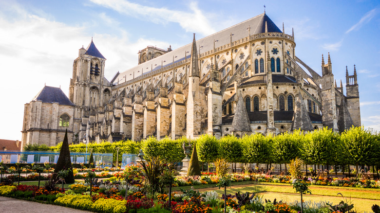 Bourges Cathedral surrounding gardens