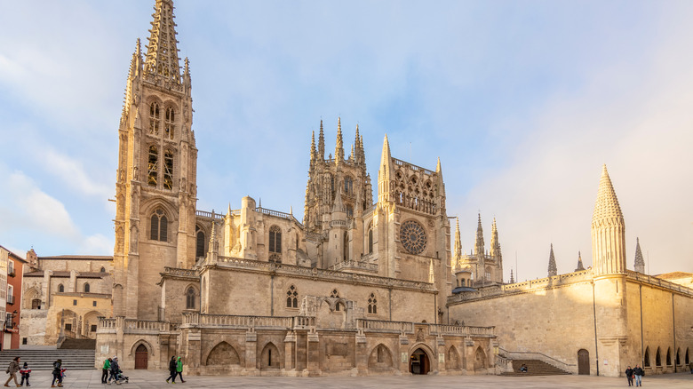 Burgos Cathedral at golden hour