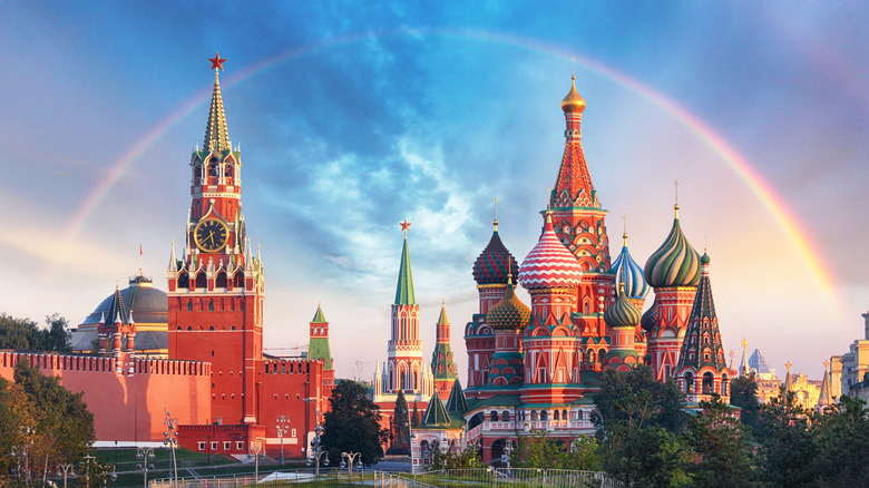 St. Basil's Cathedral rainbow