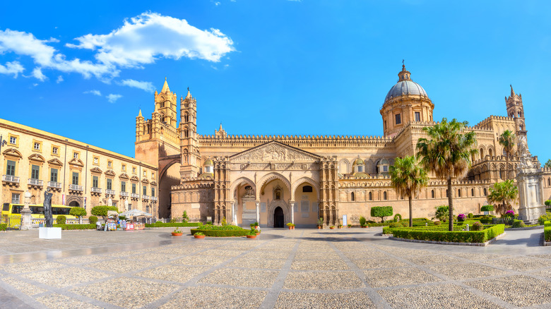 Palermo Cathedral blue skies