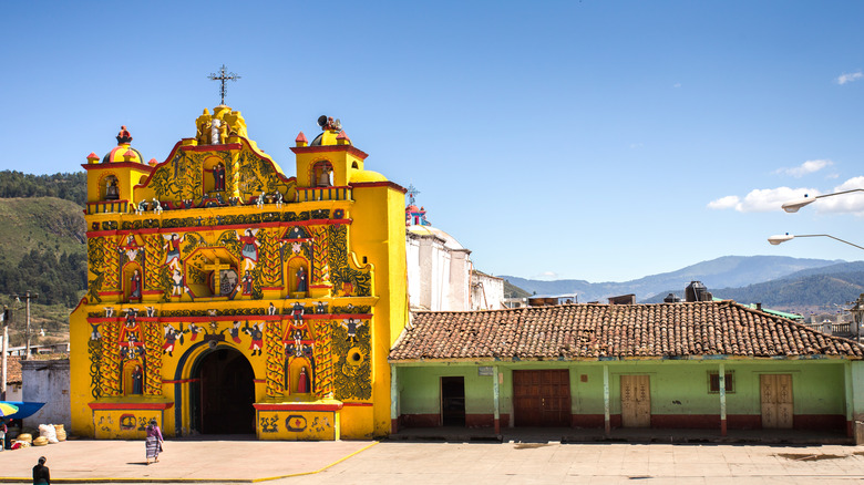 San Andrés Xecul Church entrance