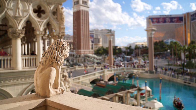 lion gargoyle at The Venetian