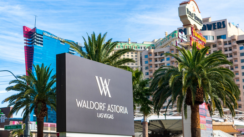 Waldorf Astoria Las Vegas sign 