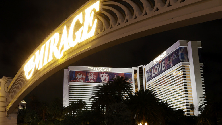 The Mirage hotel sign 