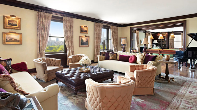 Catherine Zeta-Jones and Michael Douglas penthouse living room