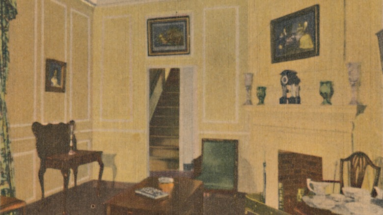 historic yellow room