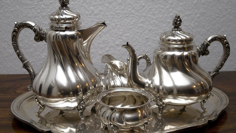 sterling silver tea set