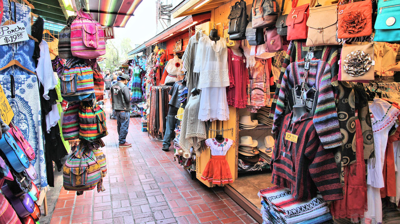 Colorful Olvera Street merchandise