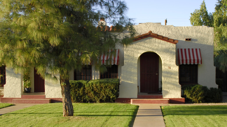 Old stucco bungalow in Phoenix