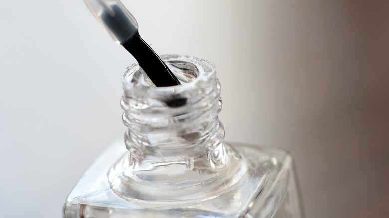 Clear nail polish 