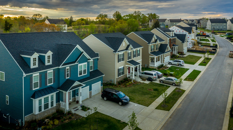 Suburban homes