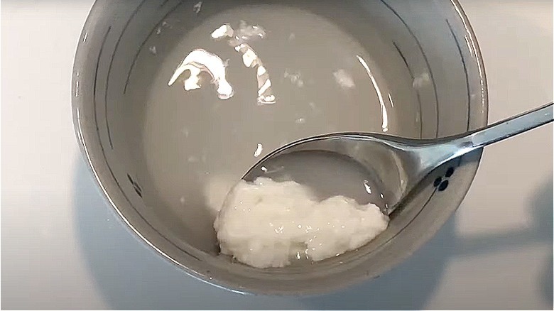 Vinegar mixed with Castile soap