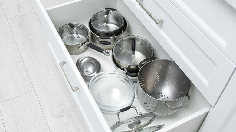 pull-out drawer storage